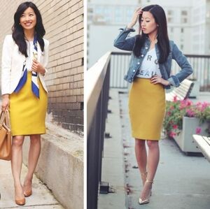 Zaful mustard yellow mini skirt